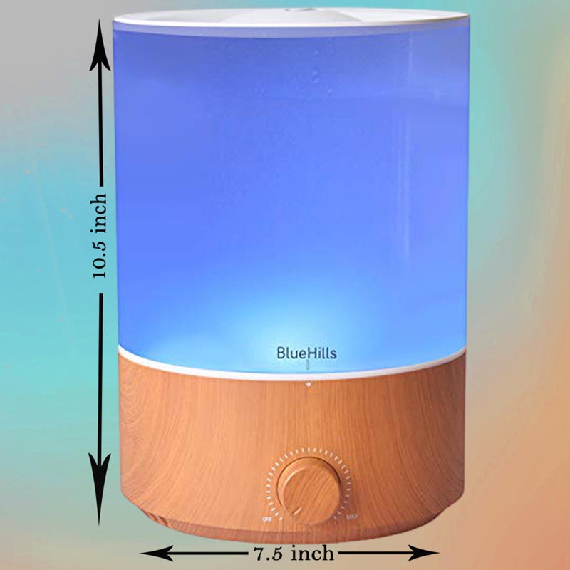 BlueHills Premium 4000 ML XL Essential Oil Diffusers - 70 Hour Run Aromatherapy Diffuser & Air Humidifier Mist for Large Room 7 LED Colors Oil Big Diffuser Essential Oils for Home w/Auto Shut Off E403 - Image 3